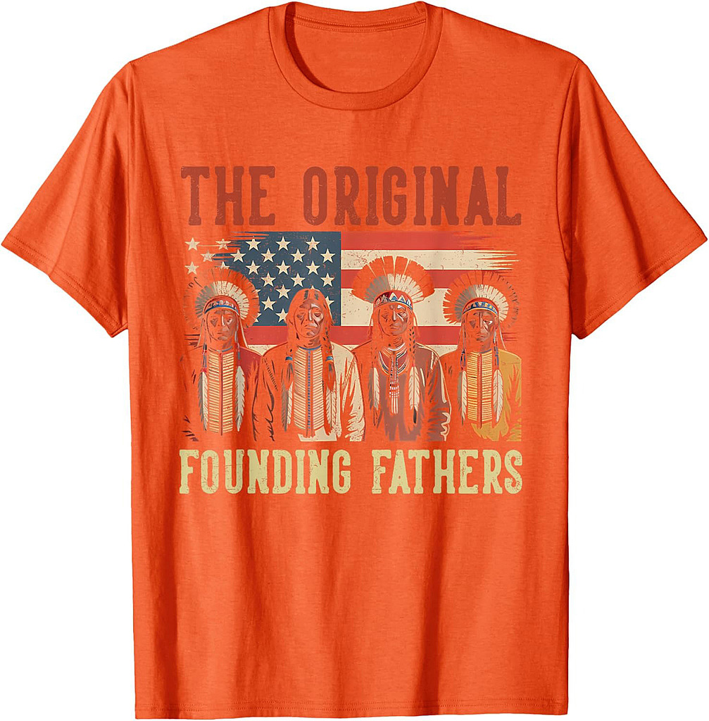 Vintage Native American Indian The Original Founding Fathers T-Shirt