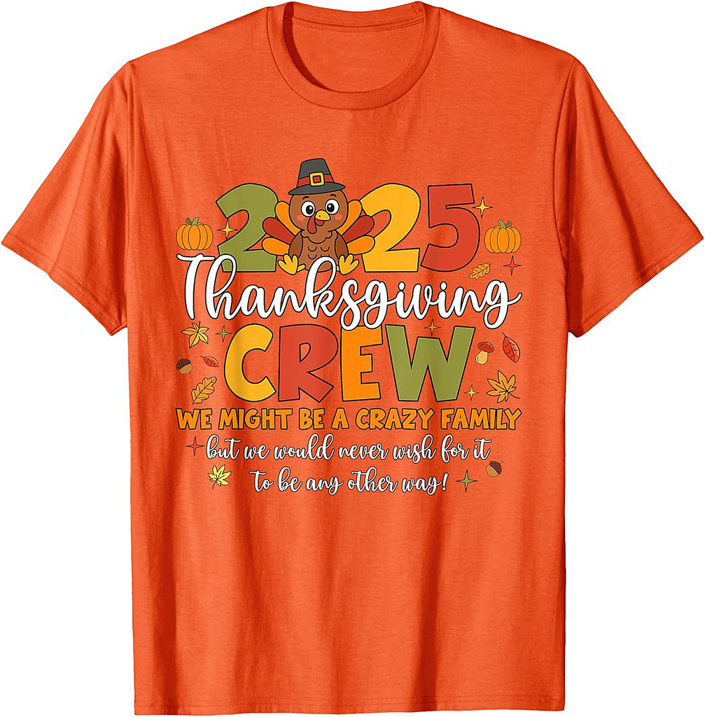 Family Thanksgiving 2025 Thanksgiving Crew Turkey Matching 01 T-Shirt