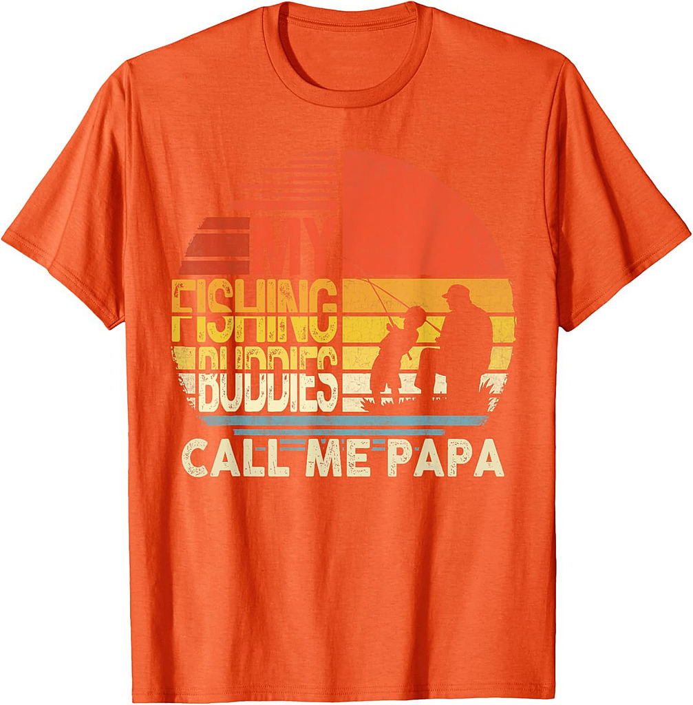 My Fishing Buddies Call Me Papa Shirt Father's Day T-Shirt