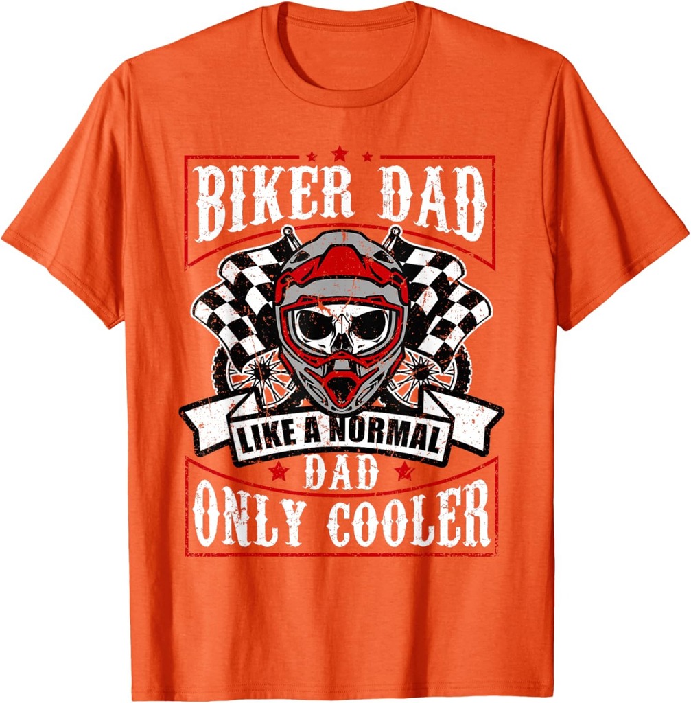 Funny Father's Day Motorcycle Gift For Biker Dad Cool Rider T-Shirt