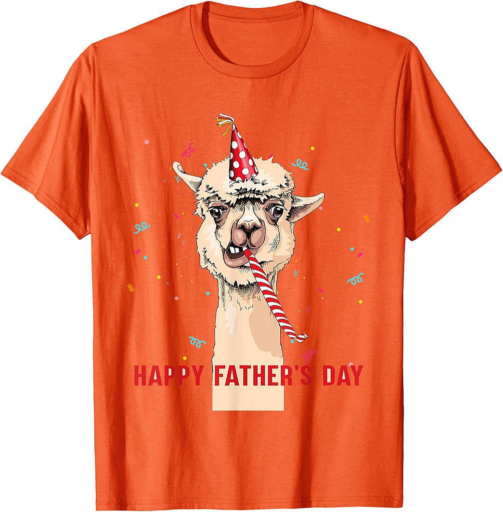 Llama Happy Father's Day T-Shirt