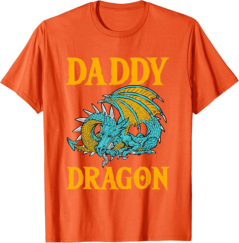 Daddy Dragon Mythical Father's Day Dad Legendary Creature T-Shirt