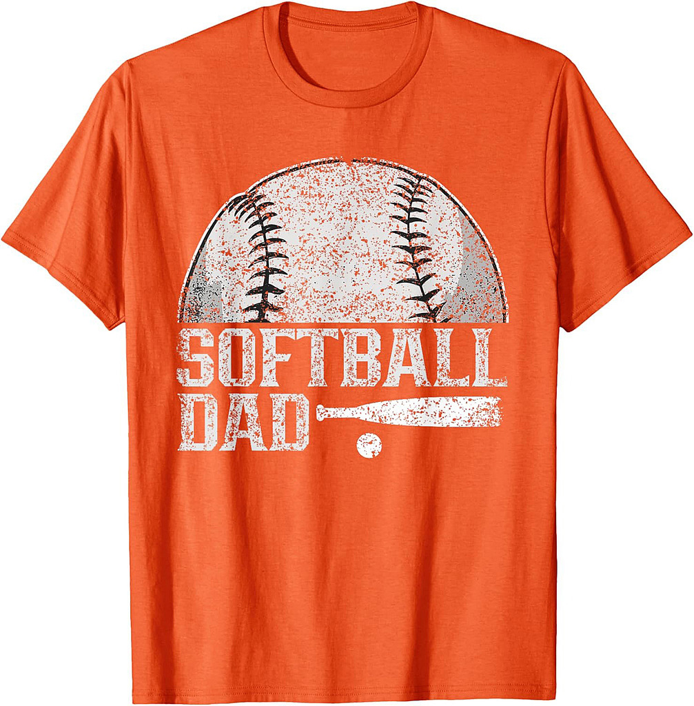 Softball Dad Hobby Lover Player Softballer Softball Father T-Shirt