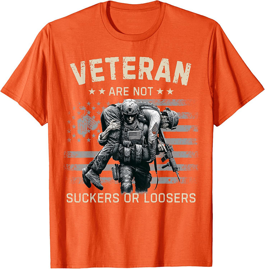 Veteran Are Not Suckers Vintage American Flag Veteran T-Shirt