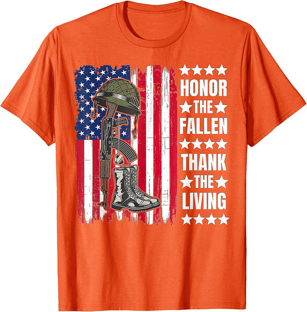 Honor The Fallen Thank The Living Memorial Day Veteran T-Shirt