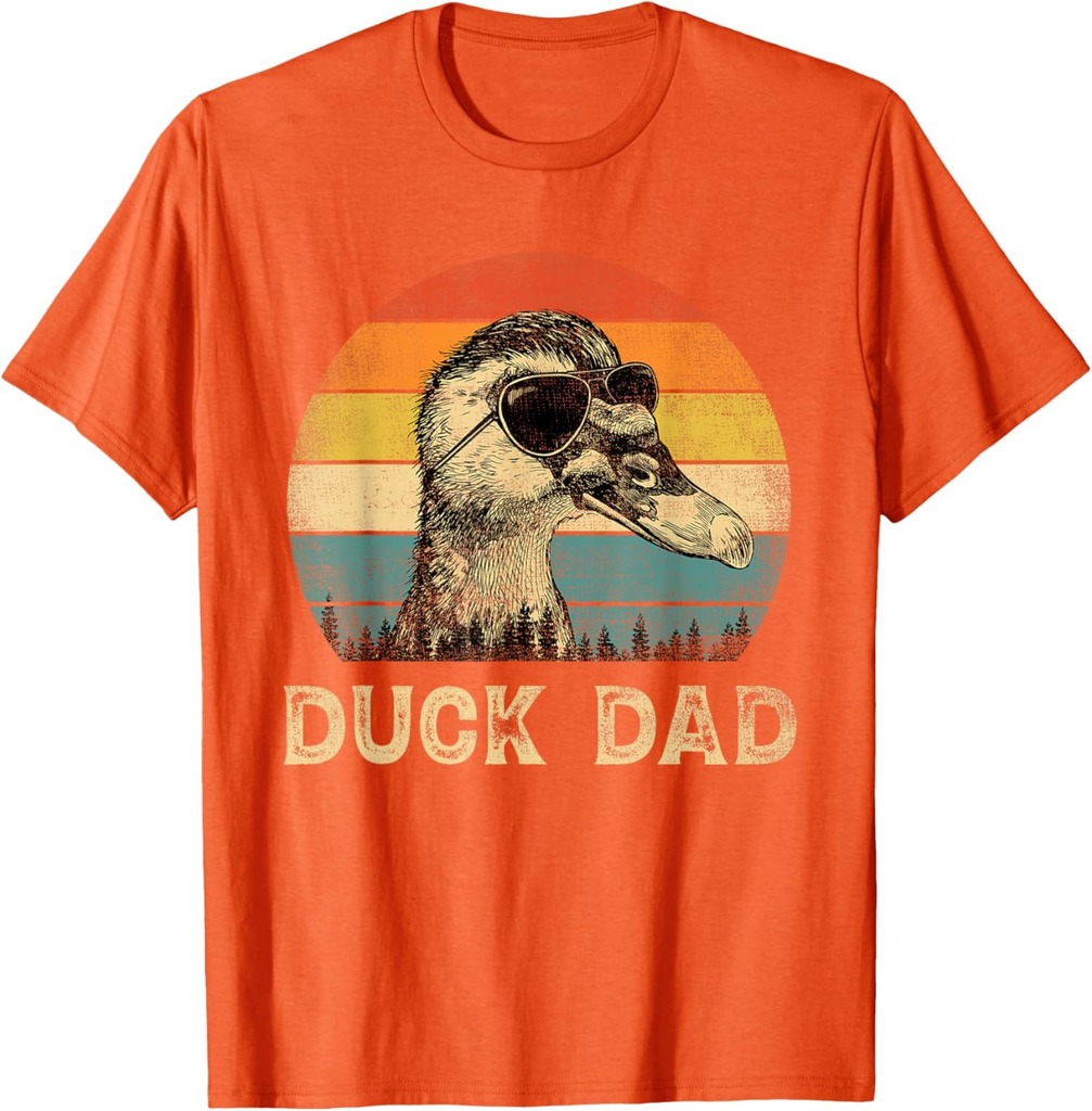 Vintage Duck Dad Duck Lovers Daddy Father's Day T-Shirt