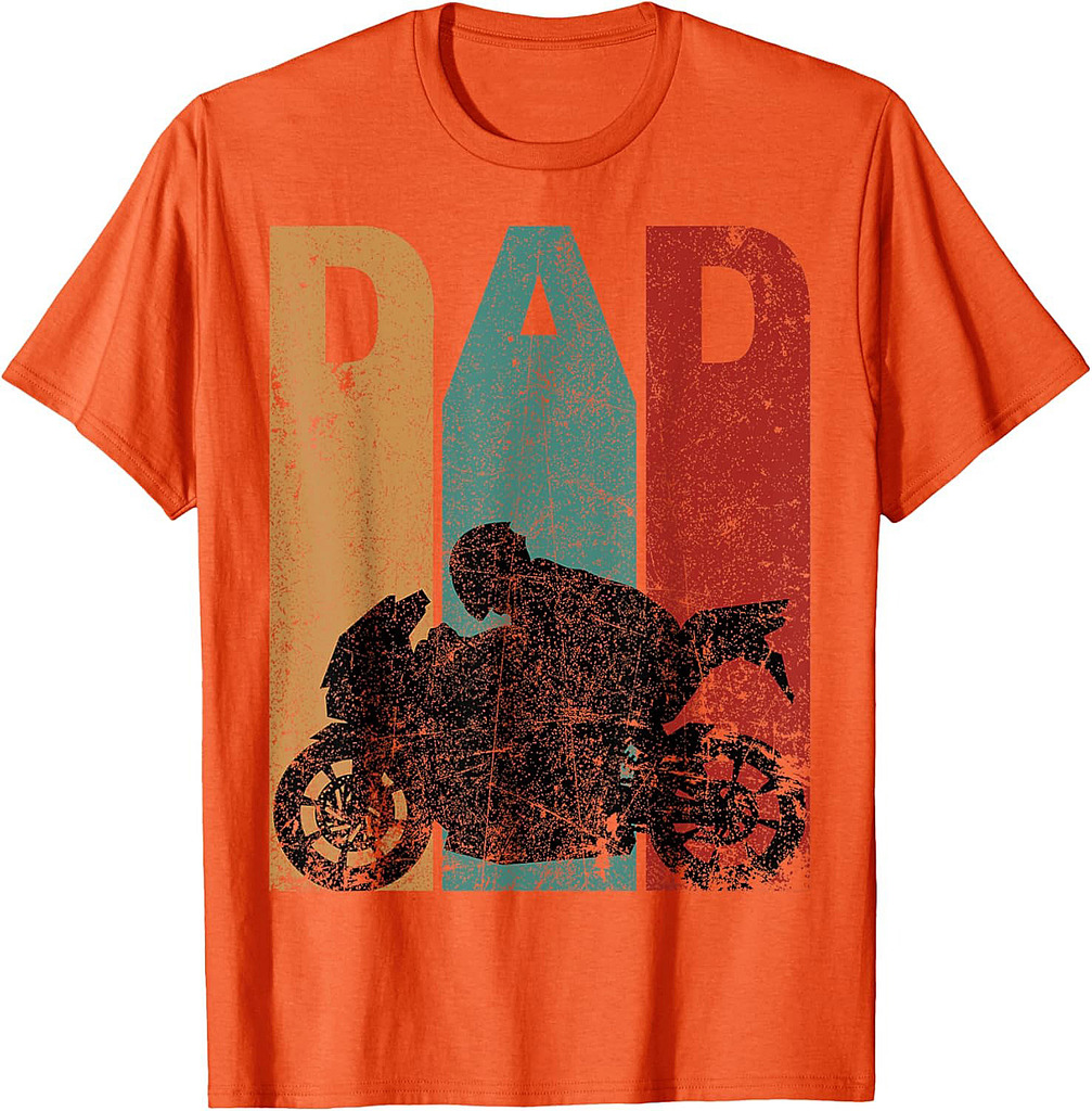 Vintage Sport Bike Dad Fathers Day Gift Biker Motorcycle T-Shirt