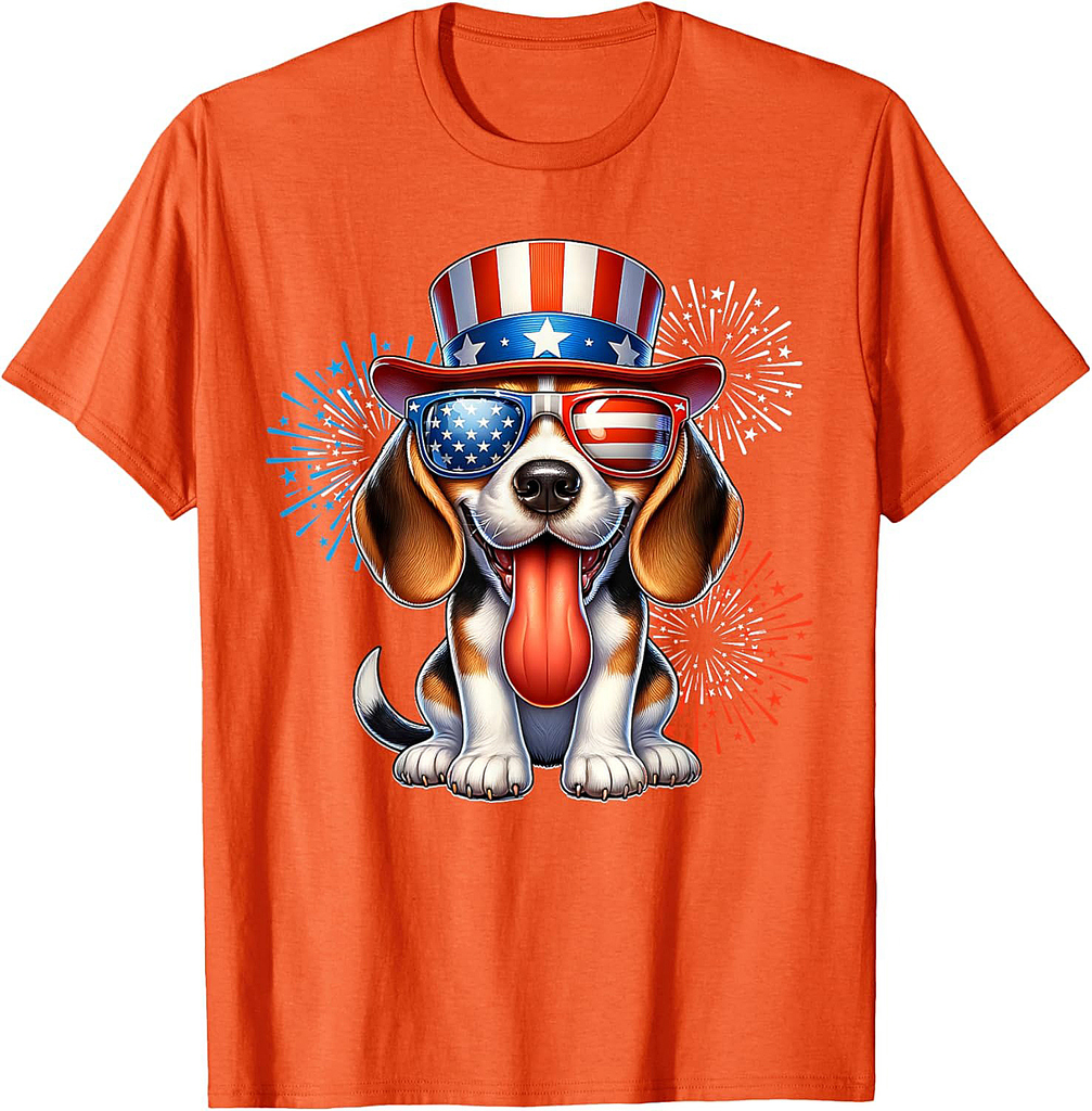 Beagle July 4th Of July Beagle Fourth of July T-Shirt