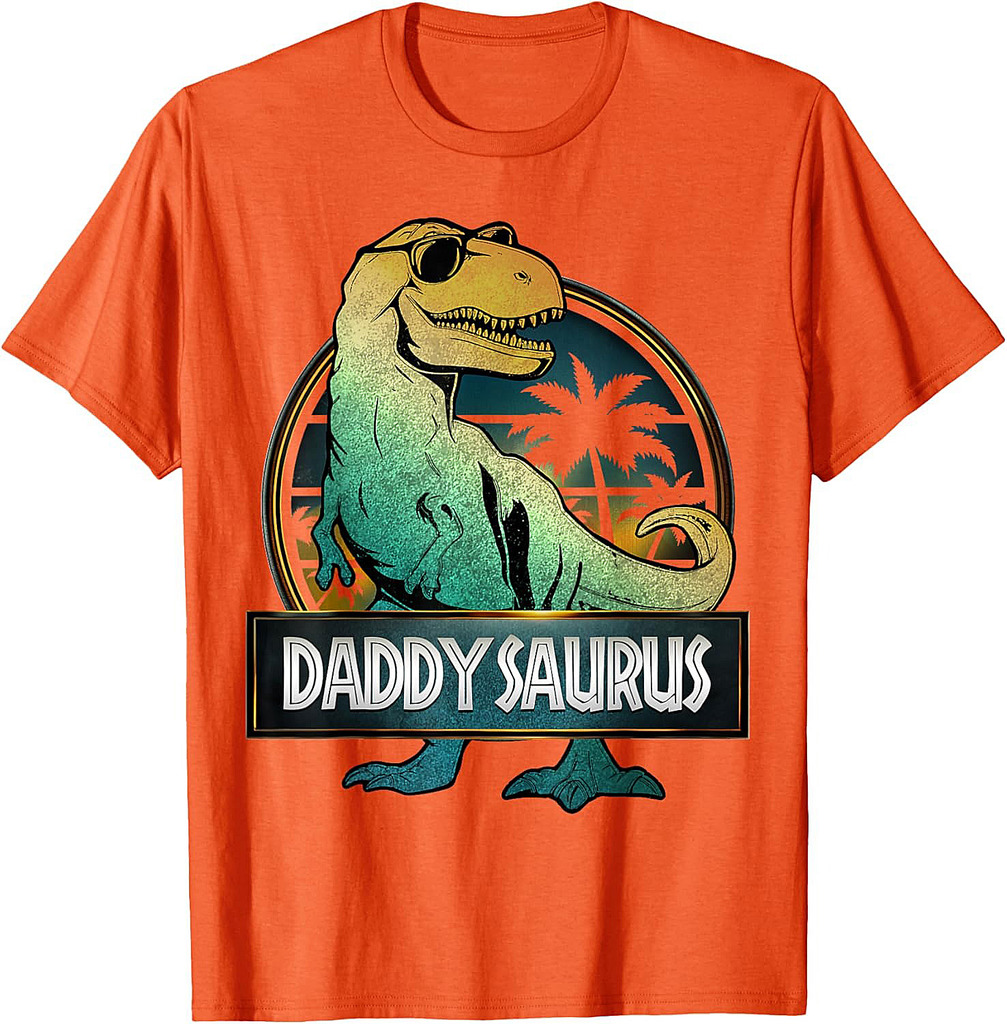 Daddysaurus T Rex Dinosaur Dad Men Papa Family Saurus Father T-Shirt
