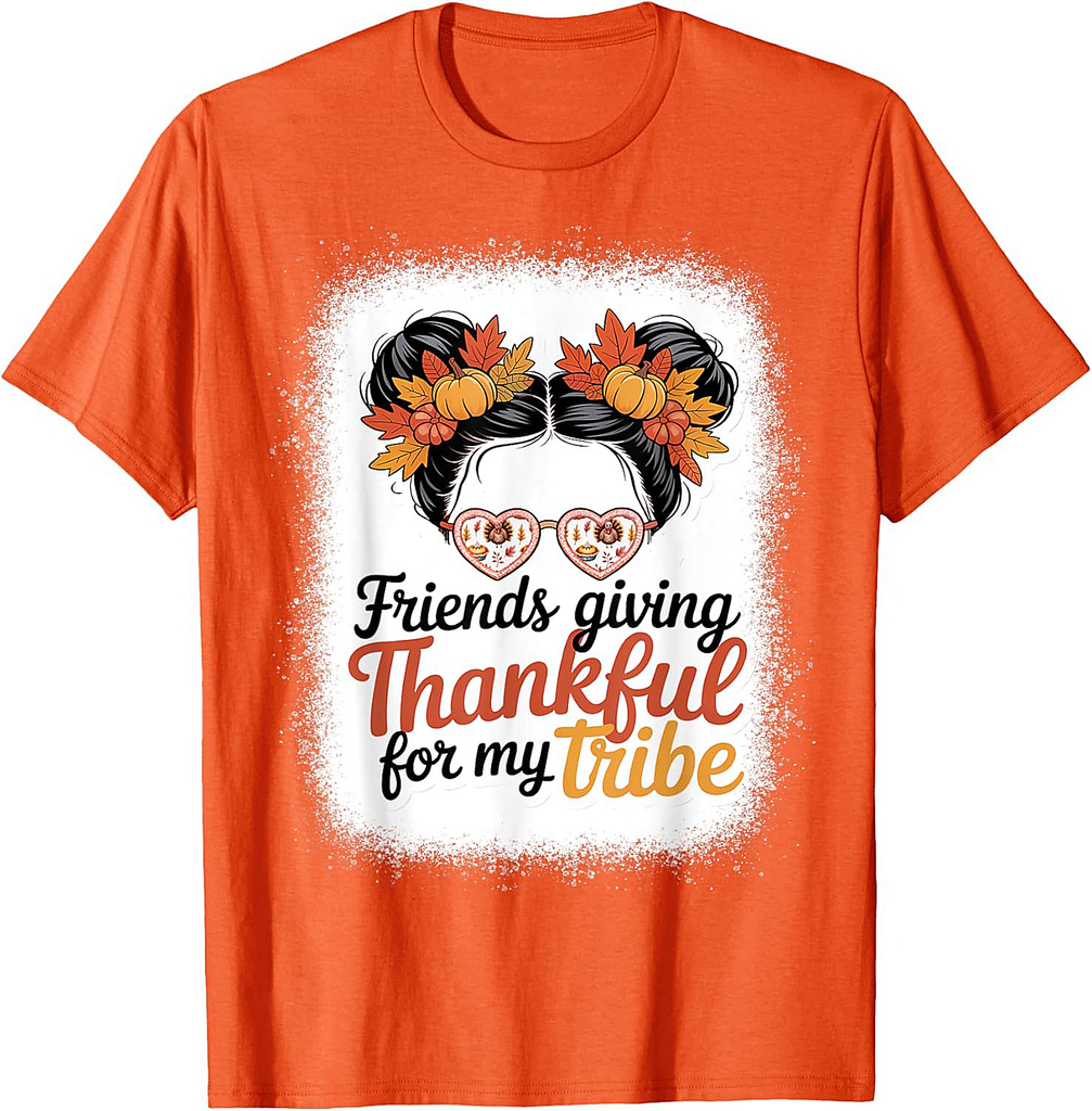 Family Thanksgiving 2025 Thankful for My Tribe Fall Autumn T-Shirt