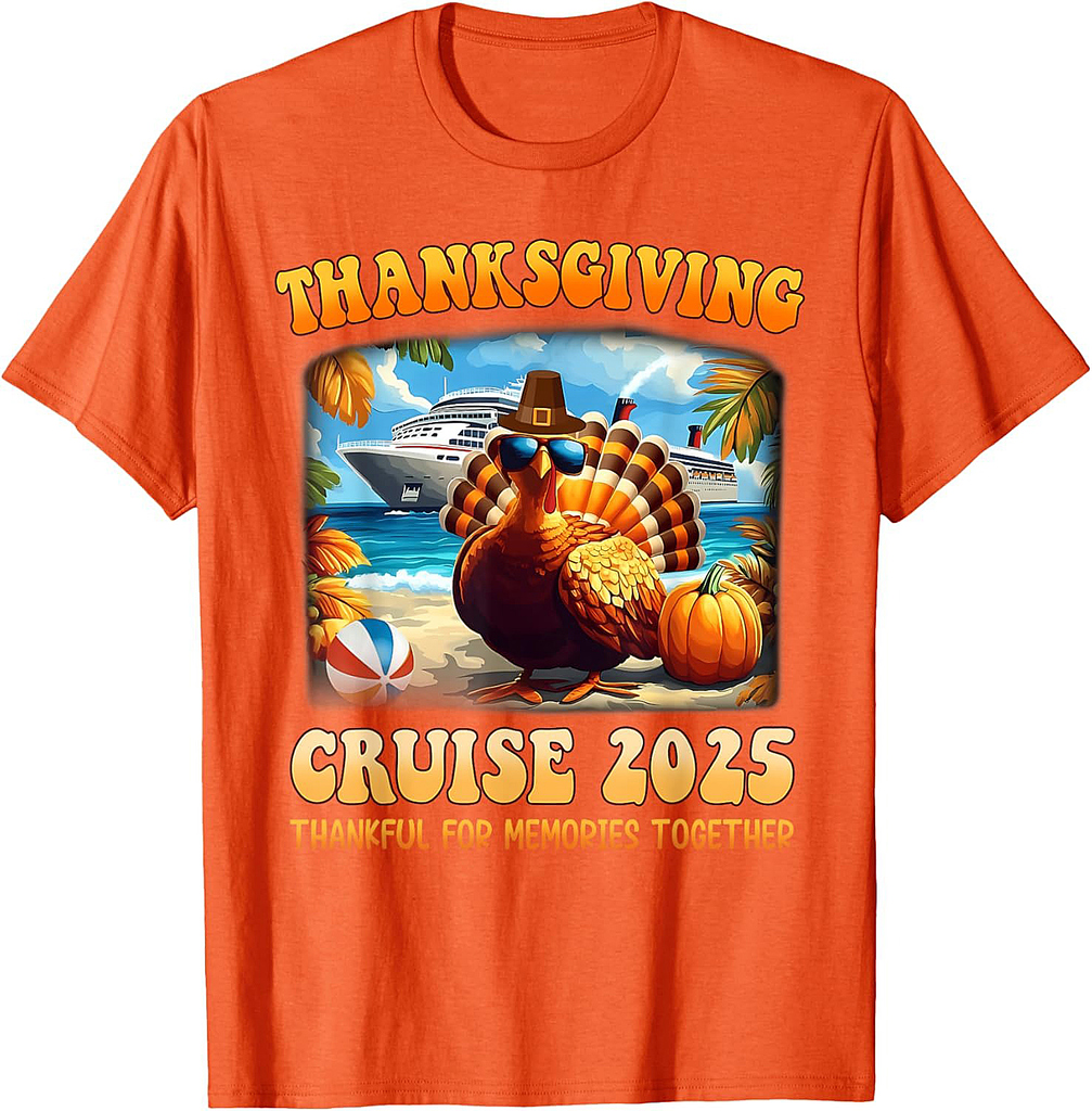 Thanksgiving Cruise 2025 Thankful for Memories Together T-Shirt