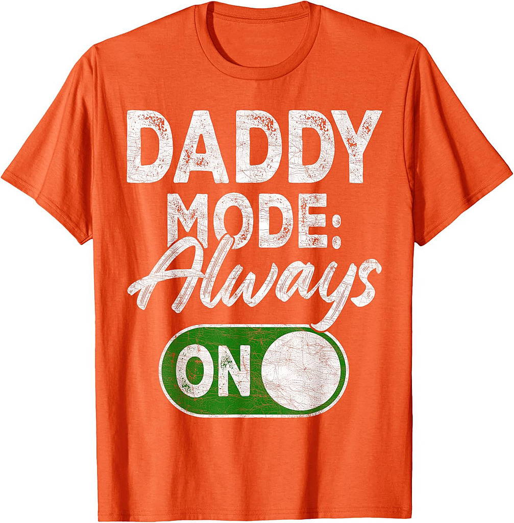 Gamer Dad Fathers Day, Gaming Daddy Mode Always On T-Shirt