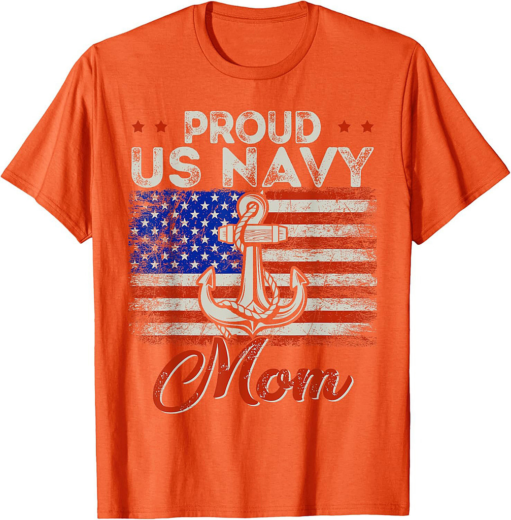 US Na vy Proud Mother  Proud US Na vy For Mom Veteran Day T-Shirt