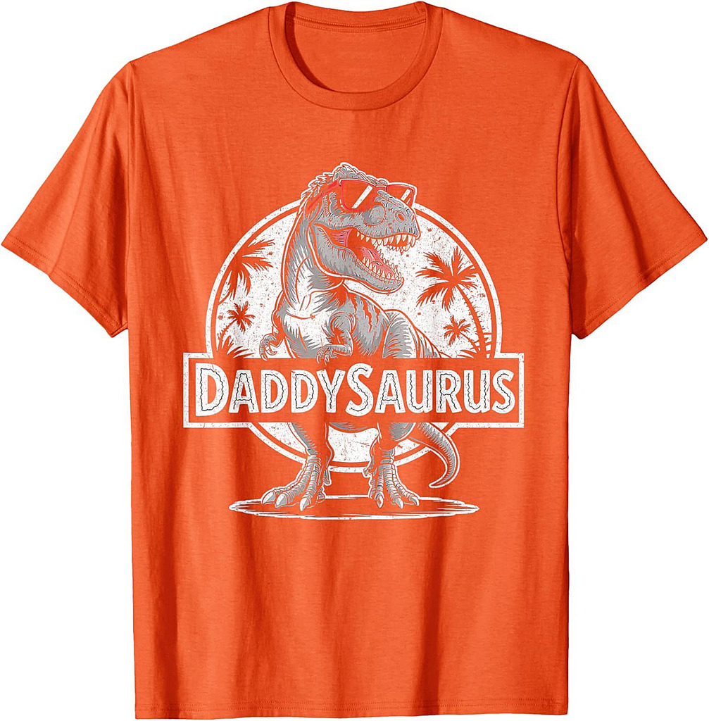 Daddy Saurus T Rex Dinosaur Men Father'S Day Dad Father T-Shirt