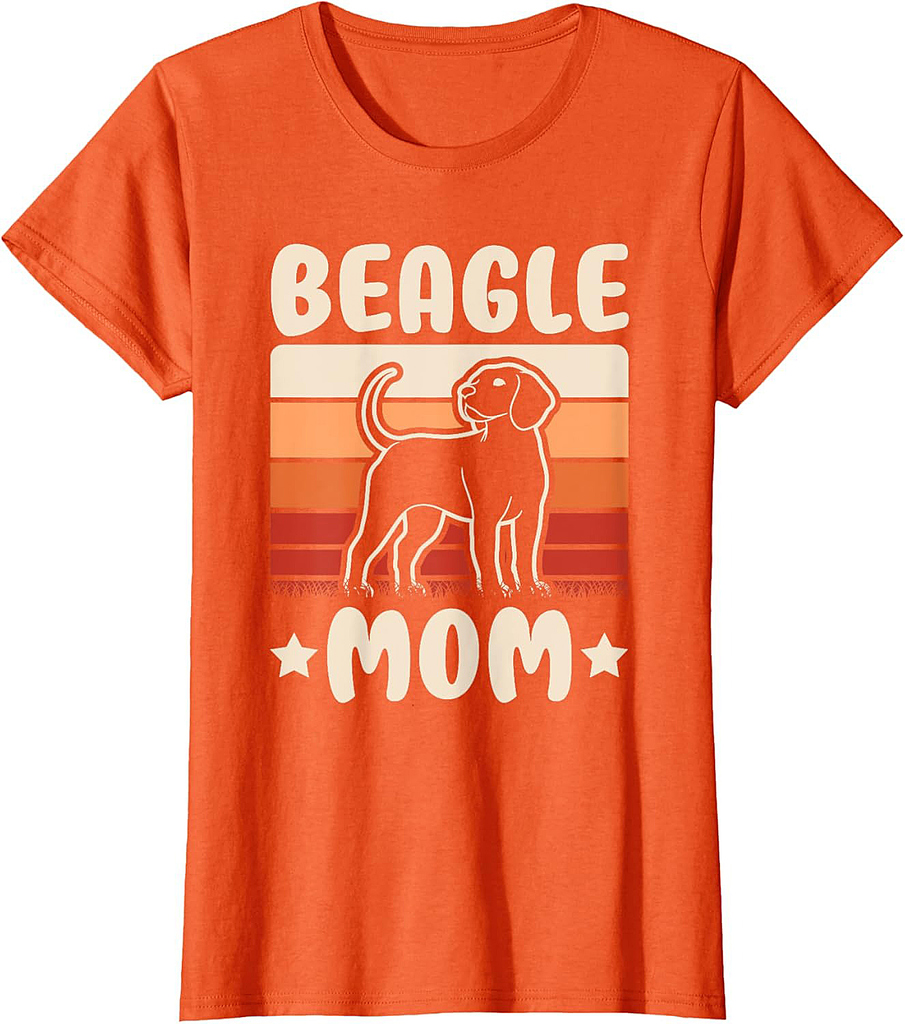 Beagle Mom Retro Beagle Lover Mommy Women T-Shirt