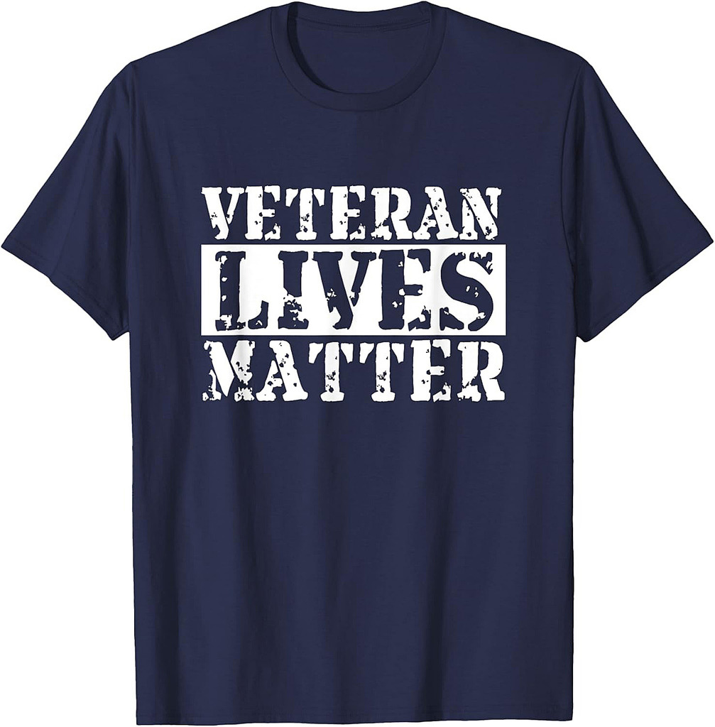 Veteran Lives Matter 22 A Day Military Vet Awareness T-Shirt