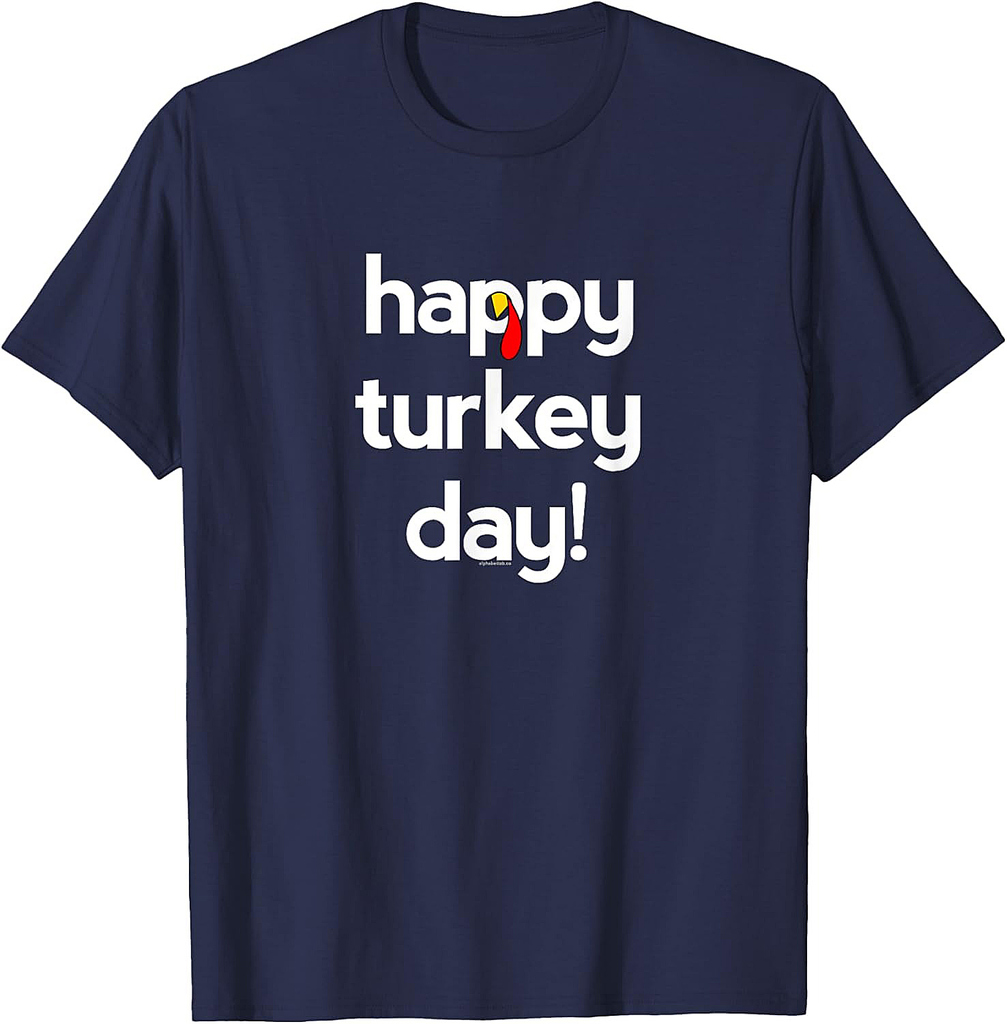 Thanksgiving for Men Women  Happy Turkey Day Give Thanks T-Shirt