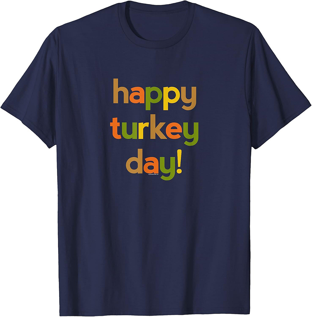 Thanksgiving for Men Women  Give Thanks Happy Turkey Day T-Shirt