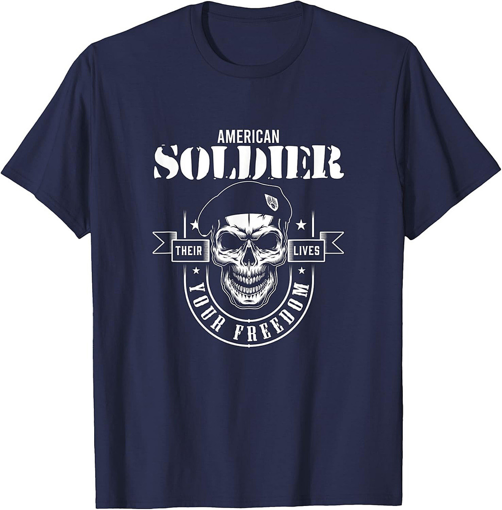 American Soldier Military Army Veteran Freedom Battlefield T-Shirt