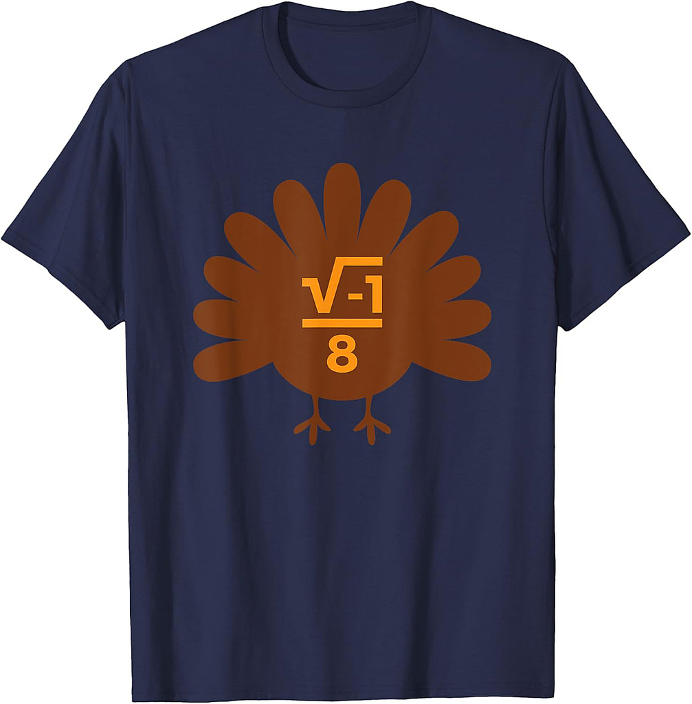 Thanksgiving Math Teacher Math Symbol Men Women Girls  T-Shirt