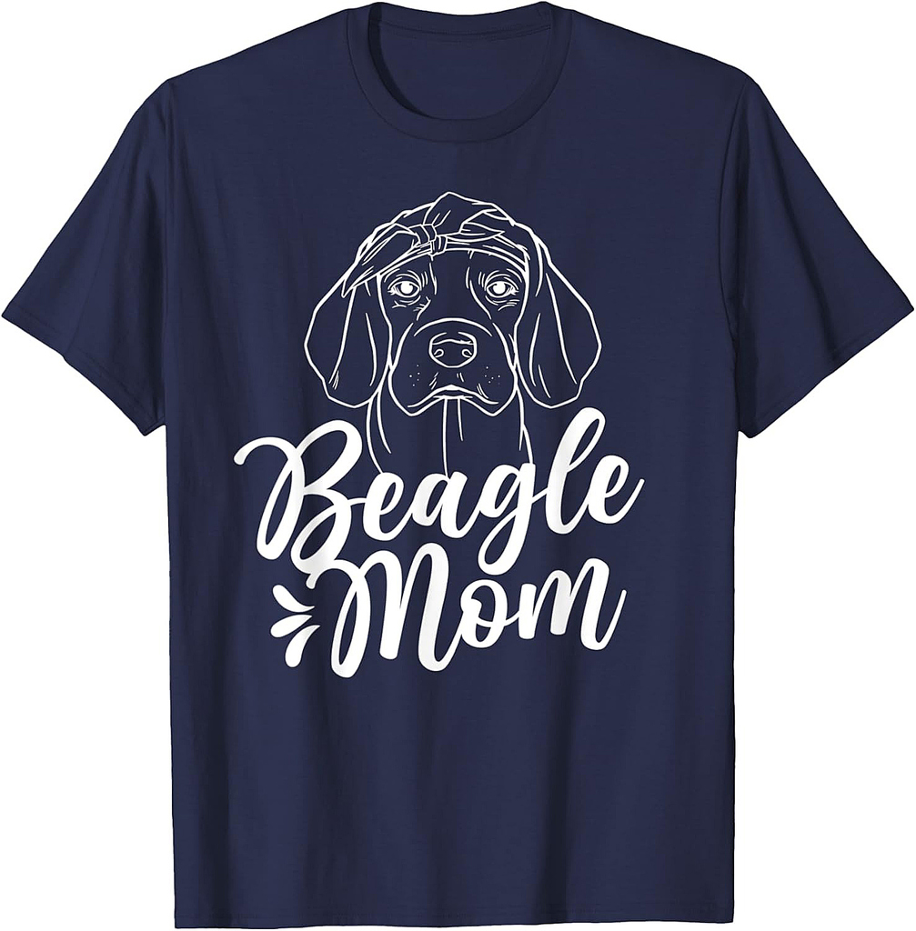 Beagle Mom Lover Dog Beagles Puppy Mother Mommy Mama Men Women T-Shirt