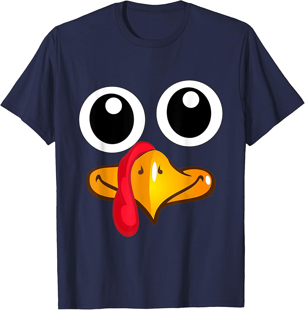 Thanksgiving Turkey Face Cute T-Shirt