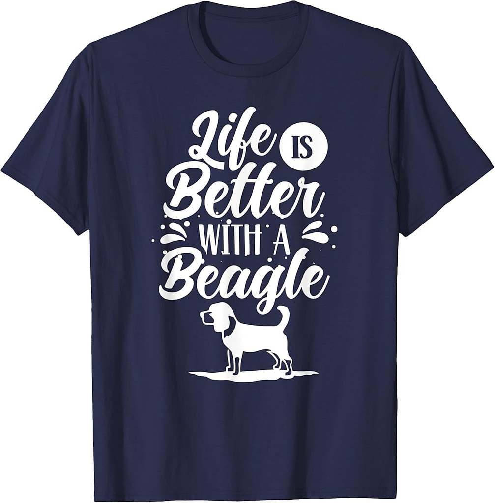 Life Is Better With A Beagle Puppy Beagles Dog Lover T-Shirt