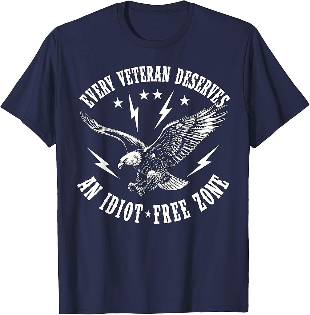 Every Veteran Deserves an Idiot Free Zone T-Shirt