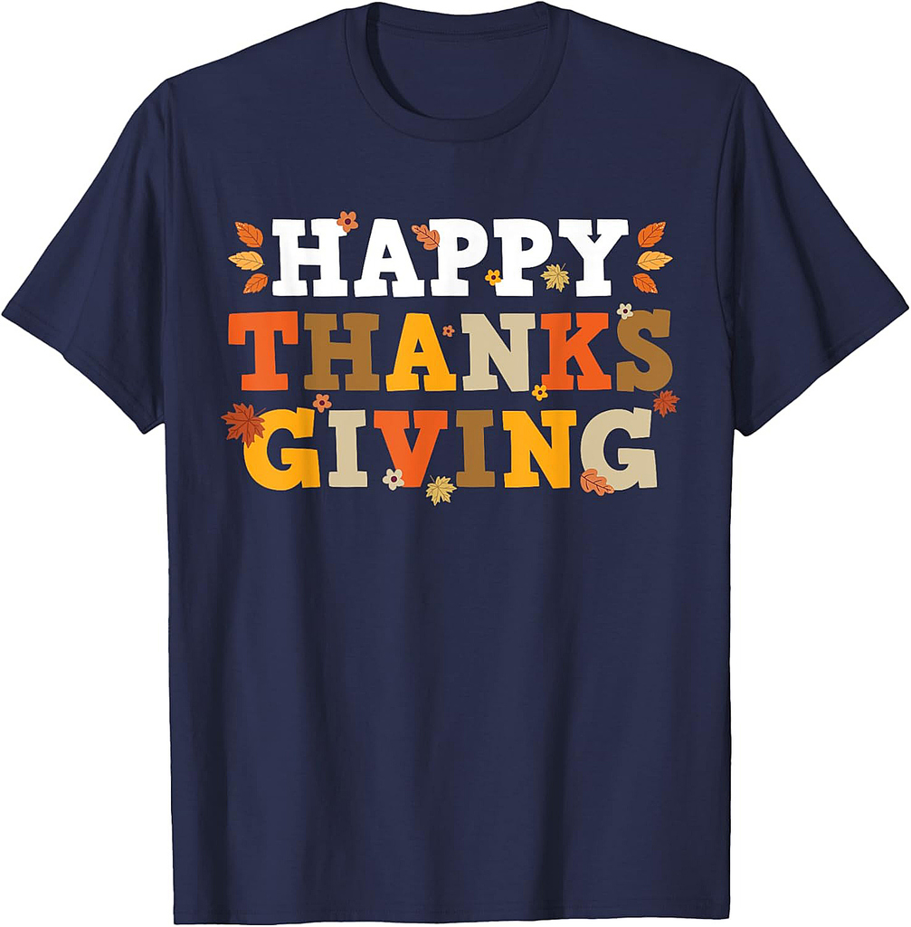 Happy Thanksgiving Matching Family Men Women T-Shirt
