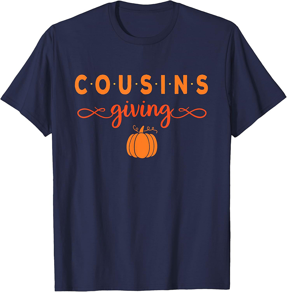 Thanksgiving Shirt for Cousins Giving Boys Girl Family T-Shirt