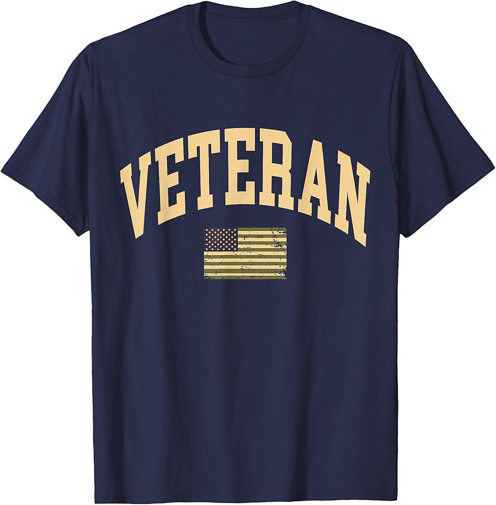 Veteran Veterans Day USA United States America American Flag T-Shirt