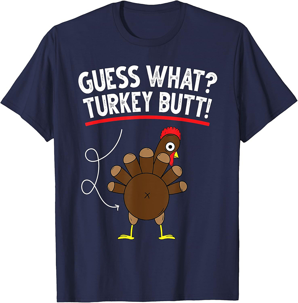 Guess Turkey Funny Thanksgiving Women Boys Family T-Shirt
