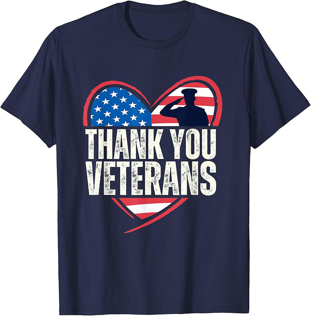 Thank You Veterans Day Memorial Day Partiotic Military Usa T-Shirt