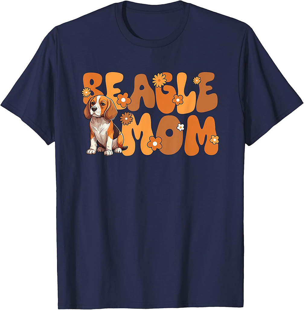 Beagle Groovy World's Best Beagle Mom T-Shirt