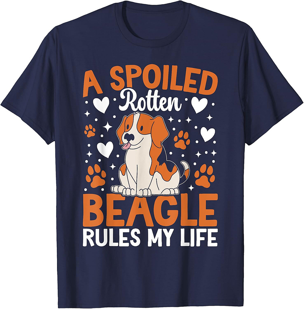 A Spoiled Rotten Beagle Rules My Life T-Shirt