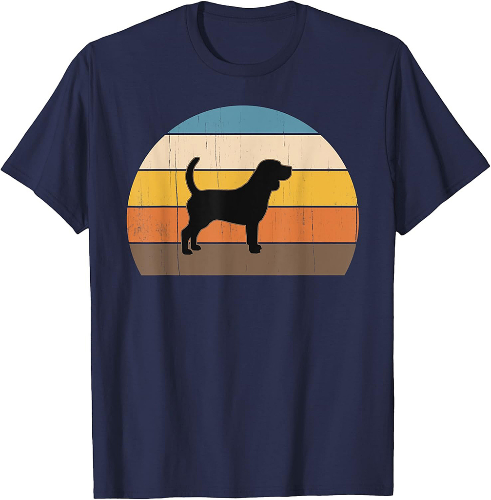 Cool Retro Sunset Beagles Great Beagle Owner  Lover T-Shirt