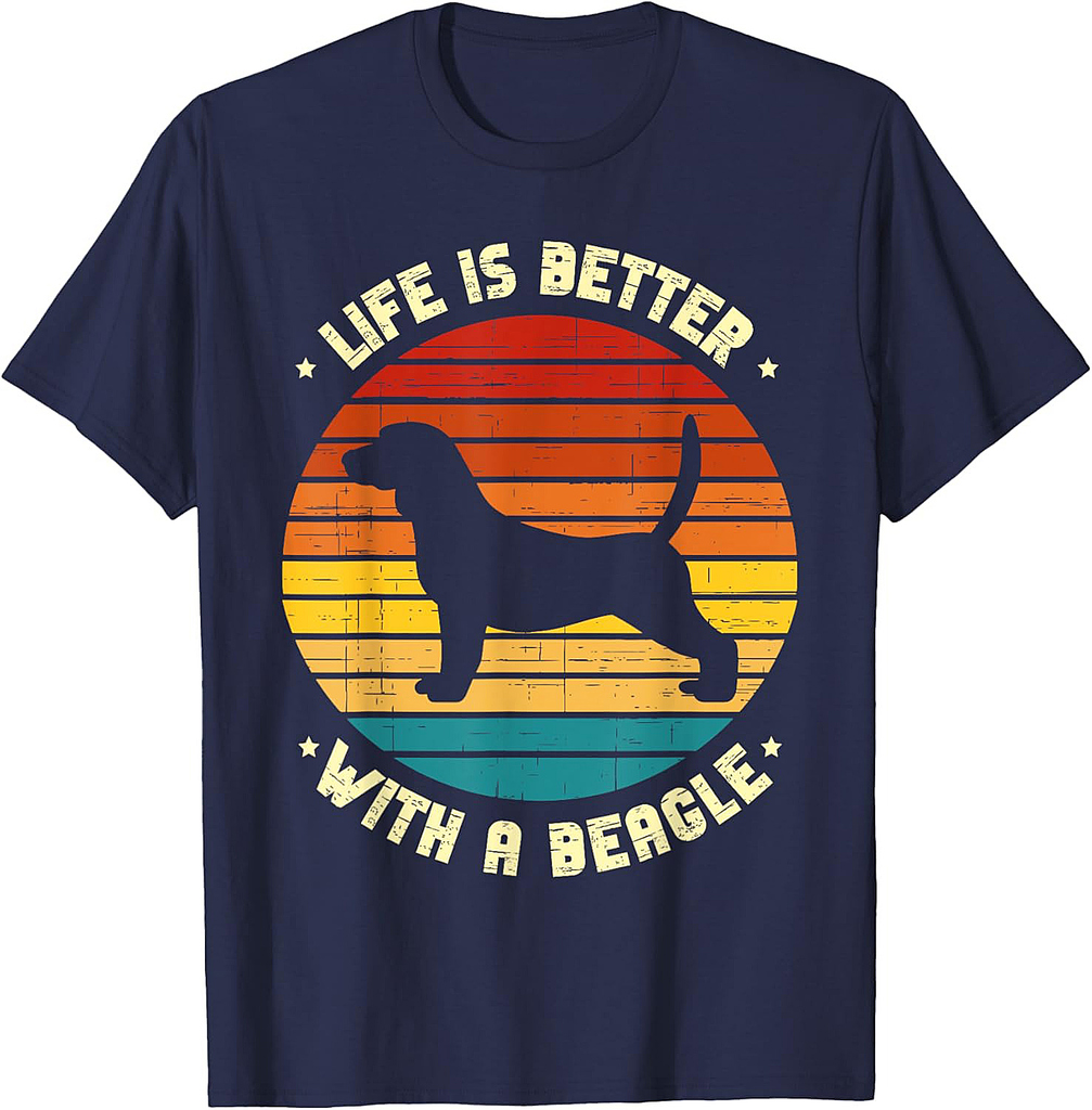 Life Is Better With A Beagle Lover Beagles Dog Puppy T-Shirt