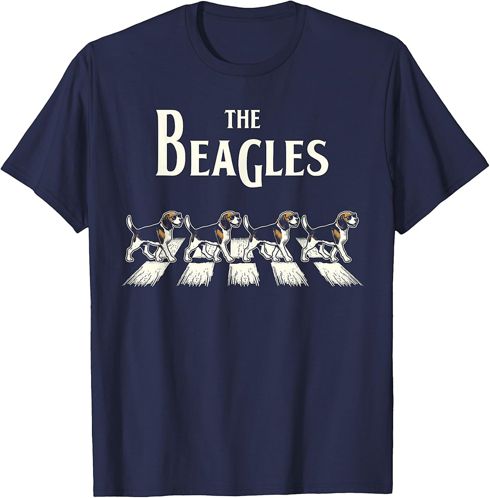 The Beagles Funny Retro Music Men Women Funny Beagles T-Shirt