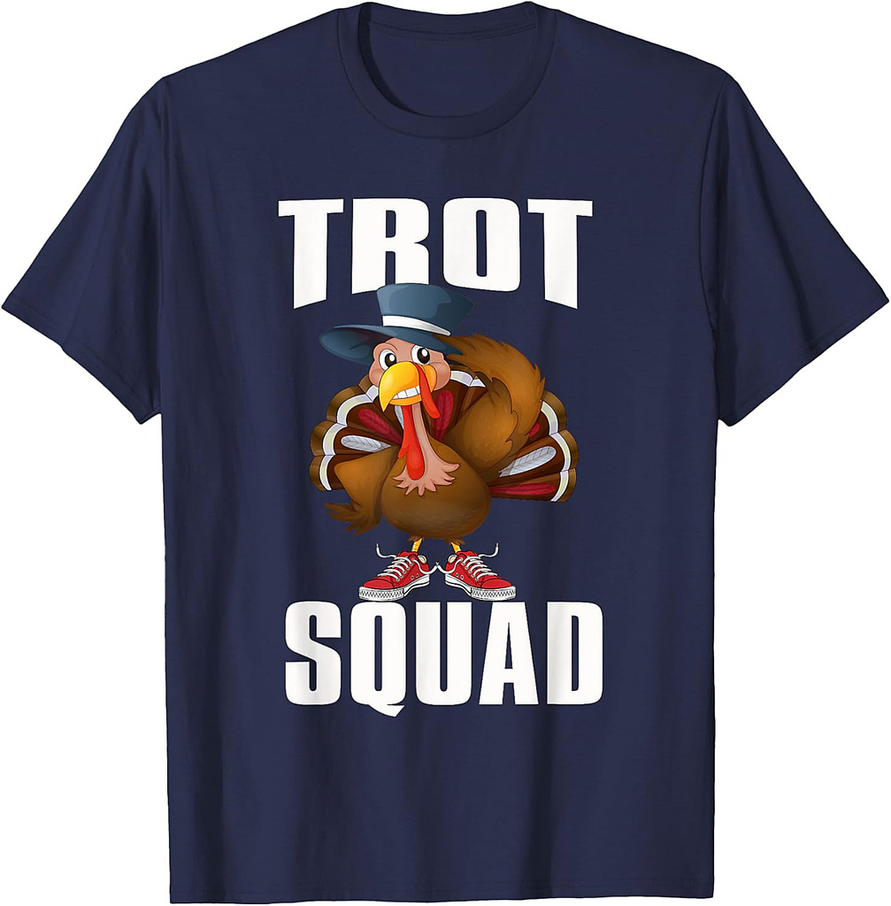 Thanksgiving Trot Squad Running 5k Race Turkey Trot T-Shirt