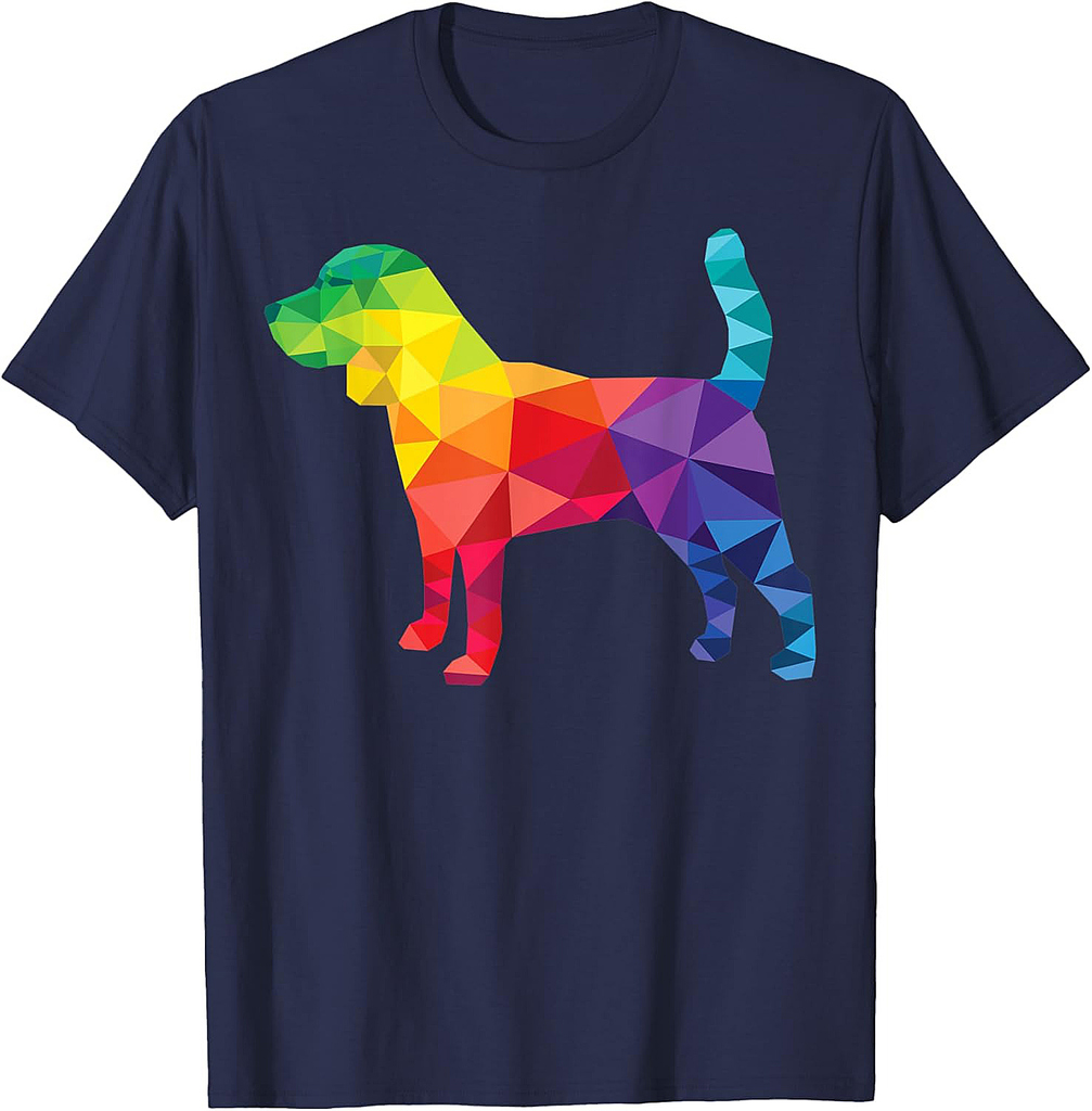 Beagle Gay Pride LGBT LGBTQ Rainbow Flag Dog Lovers Gifts T-Shirt