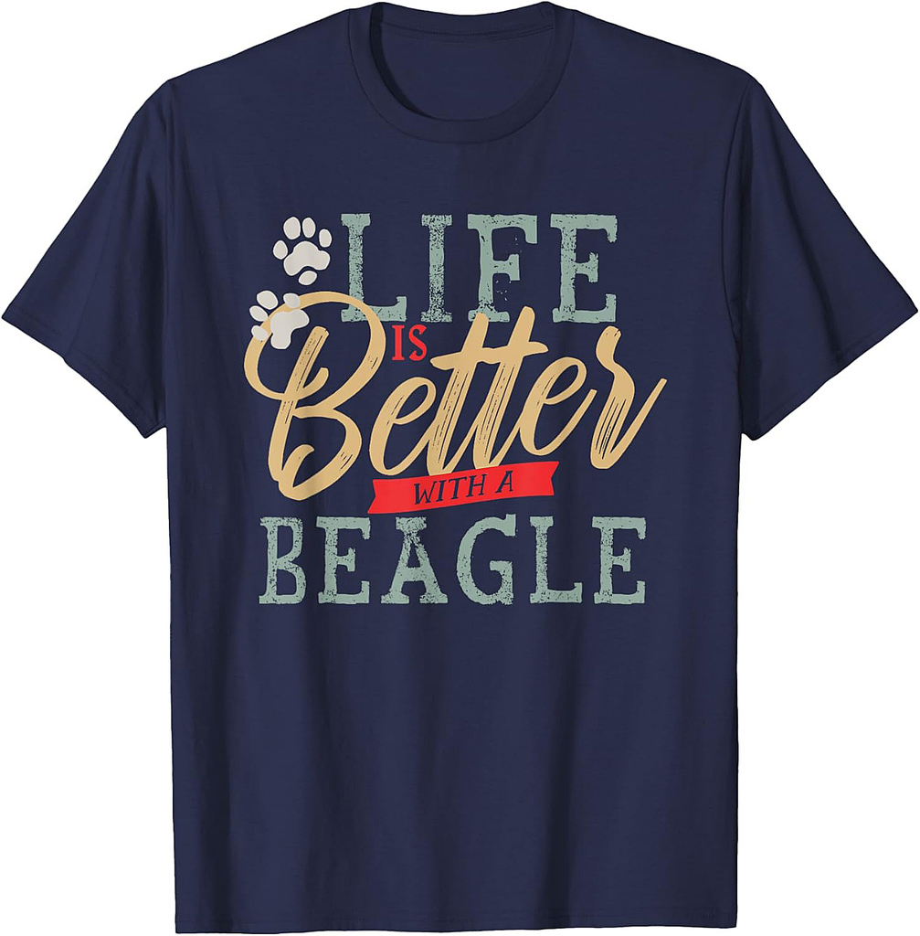 Life is Better With A Beagle Dog Men T-Shirt