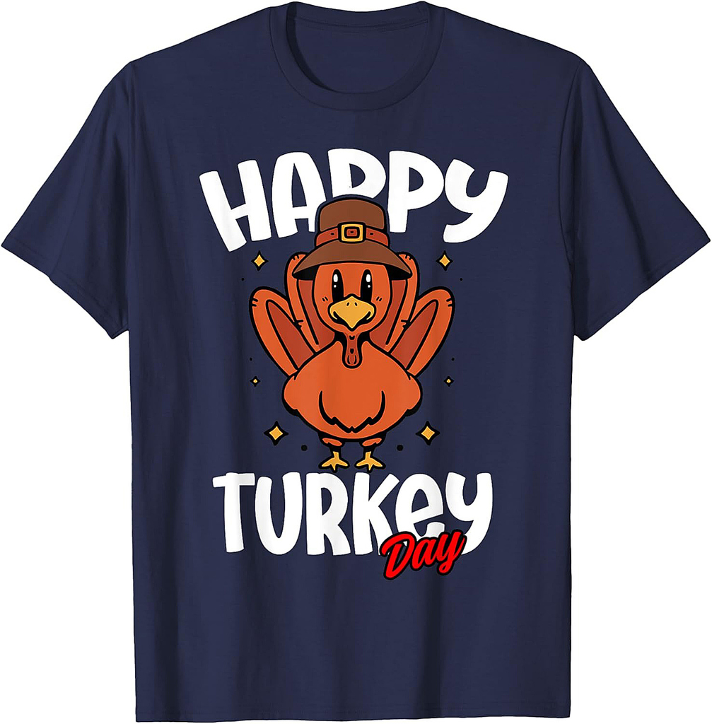 Happy Turkey Day Thanksgiving Family T-Shirt