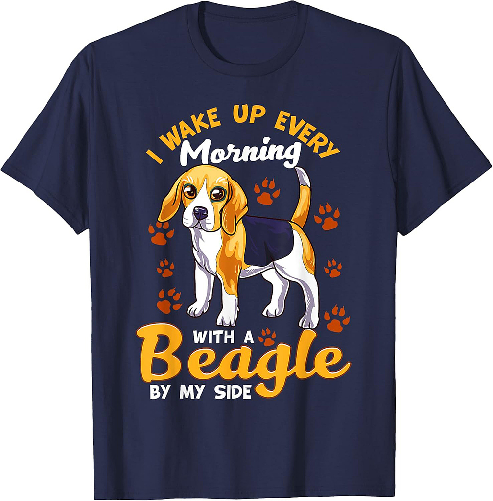 Cute I Wake Up Every Morning With a Beagle By My Side Puppy T-Shirt