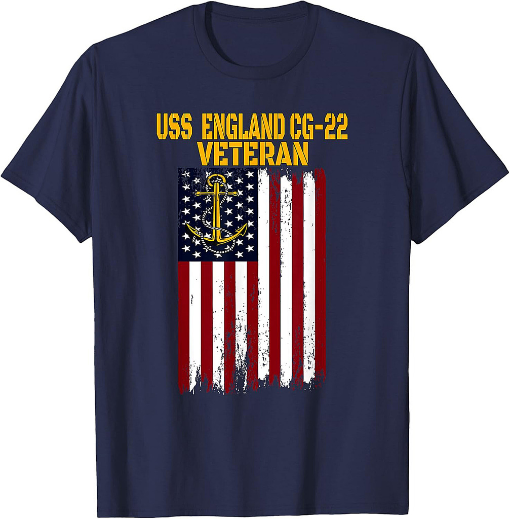 USS England CG-22 Cruiser Veterans Day Father's Day T-Shirt