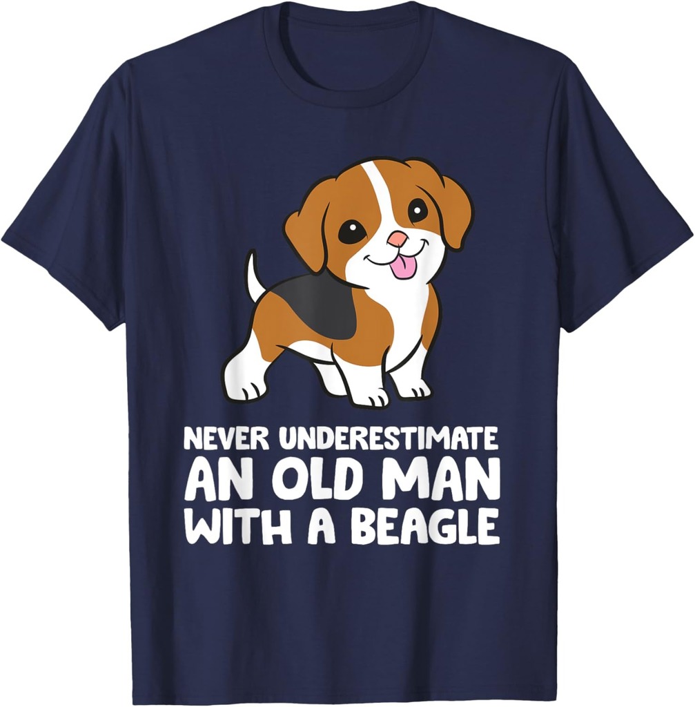 Never Underestimate An Old Man With A Beagle T-Shirt