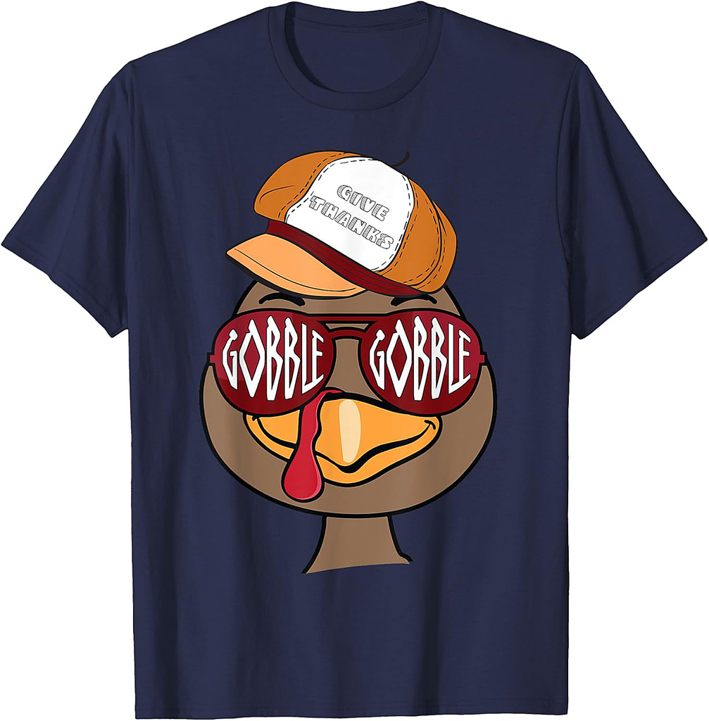 Thanksgiving Gobble Gobble Turkey Trot Pilgrim Give Thanks T-Shirt