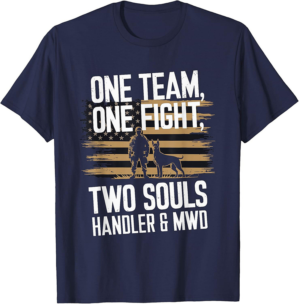 Military Working Dog Handler K9 Veteran Men T-Shirt