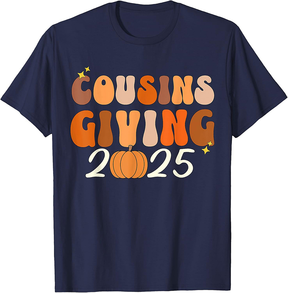 Cousins Giving 2025 Thanksgiving Matching Group T-Shirt