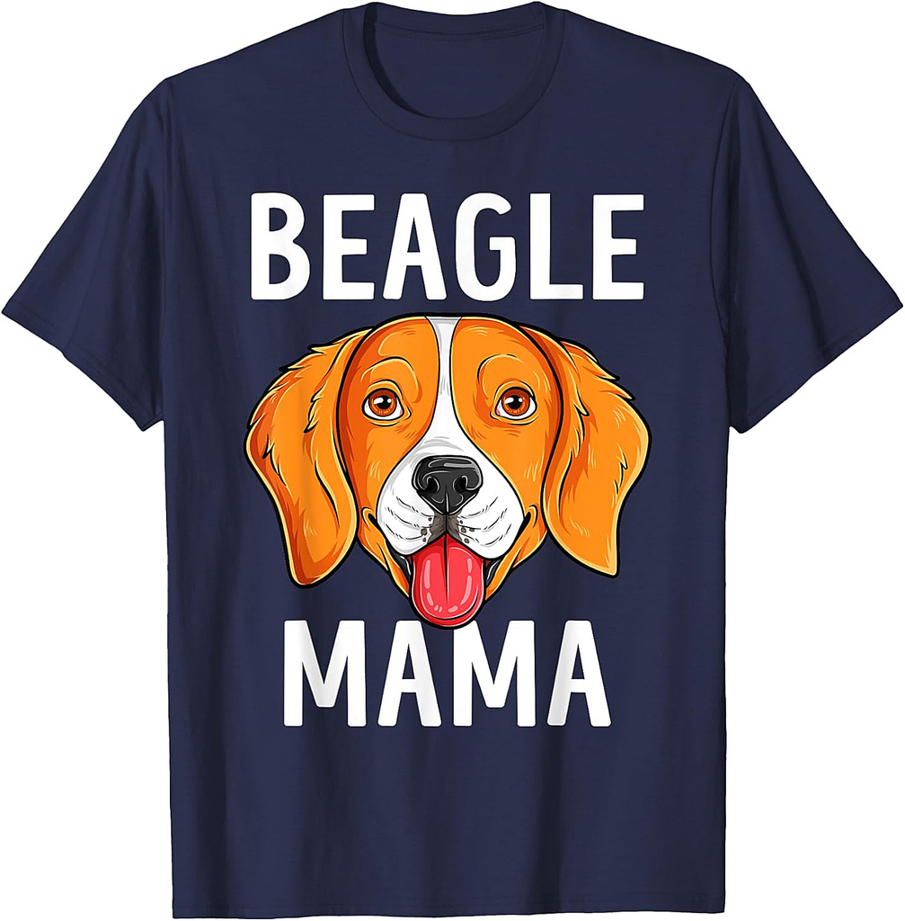 Beagle Mama Dog Mommy Cute Beagle Mom Women T-Shirt