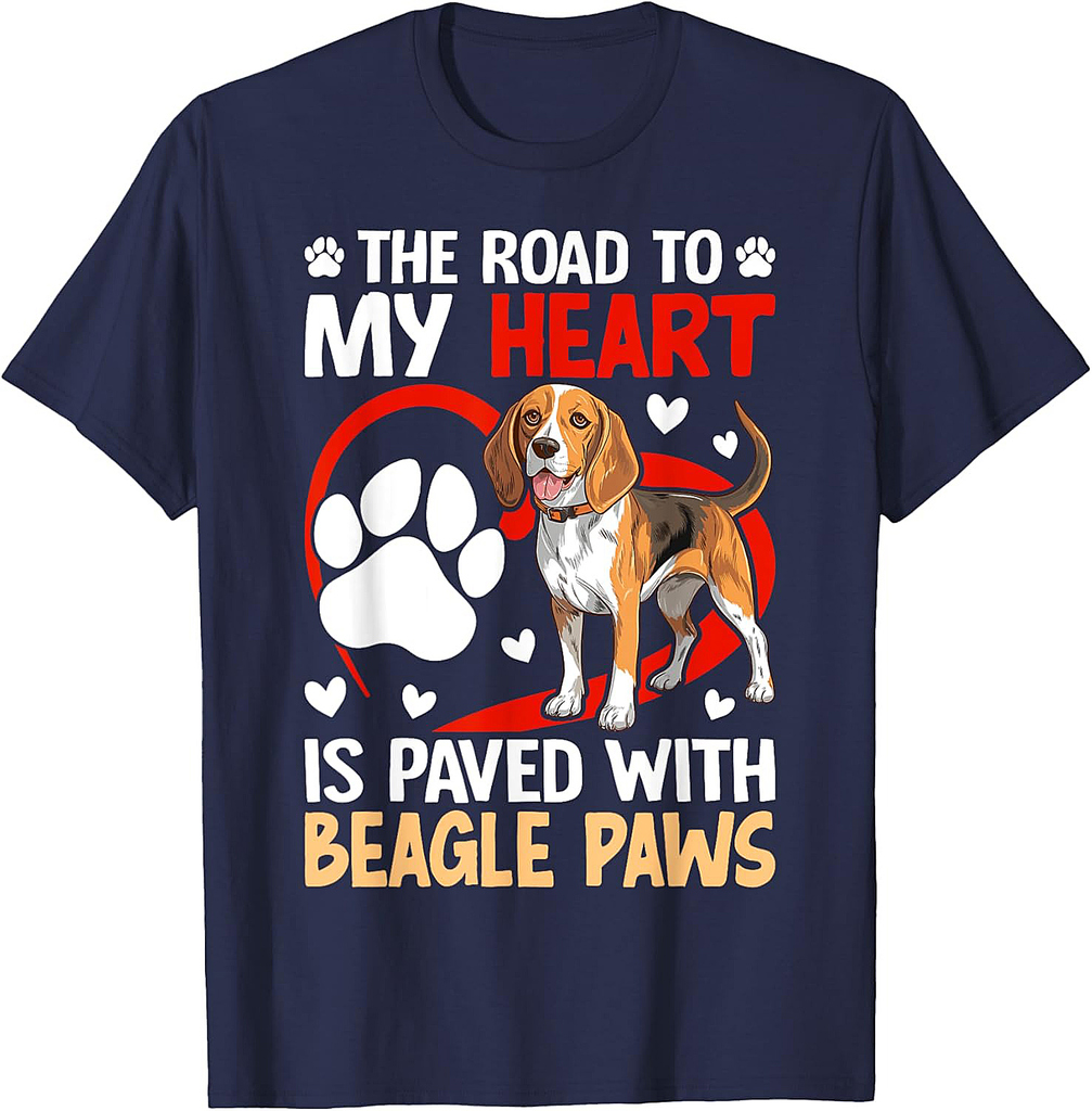 The Road To My Heart Is Paved With Beagle Paws T-Shirt